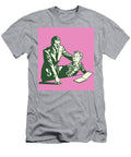 1 Man Looking At Book with Son Csa Images T-Shirt