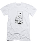 1 Man Presenting to a Group and Pointing to Image of a Woman in a Bikini Csa Images T-Shirt