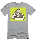 1 Man Wiping His Brow At Desk Csa Images T-Shirt