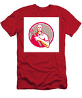 1 Mechanic Holding Wrench Circle Retro Aloysius Patrimonio T-Shirt