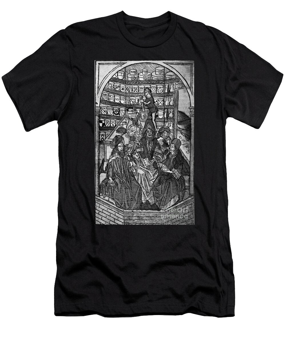 1 Medieval Pharmacy Science Source T-Shirt