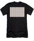 1 Medium Brown and White Rhombus Arrow Pattern Petite Pattern Minimal Graphic Designs T-Shirt