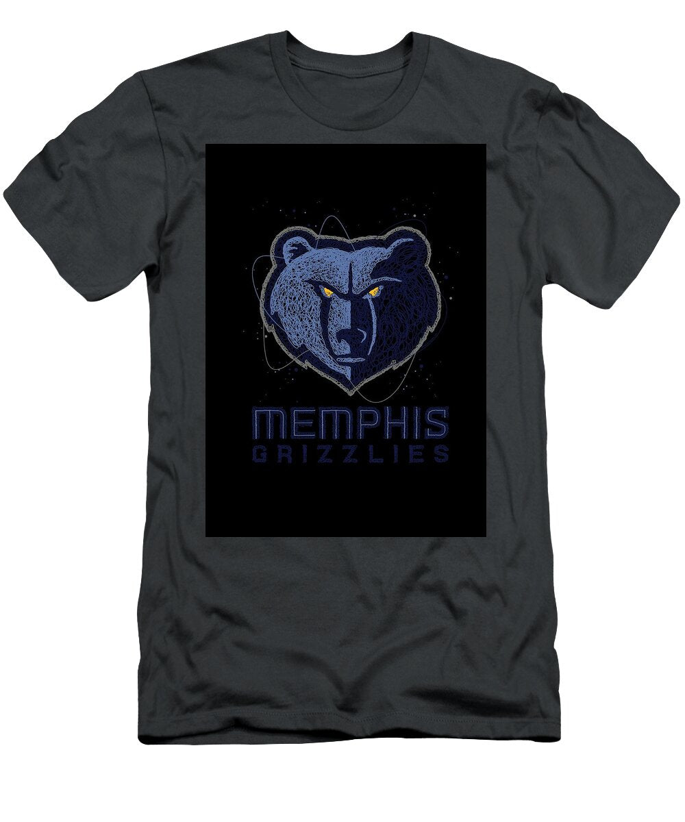 1 Memphis Grizzlies Basketball NBA Logo Symbol Erwin Saputra T-Shirt