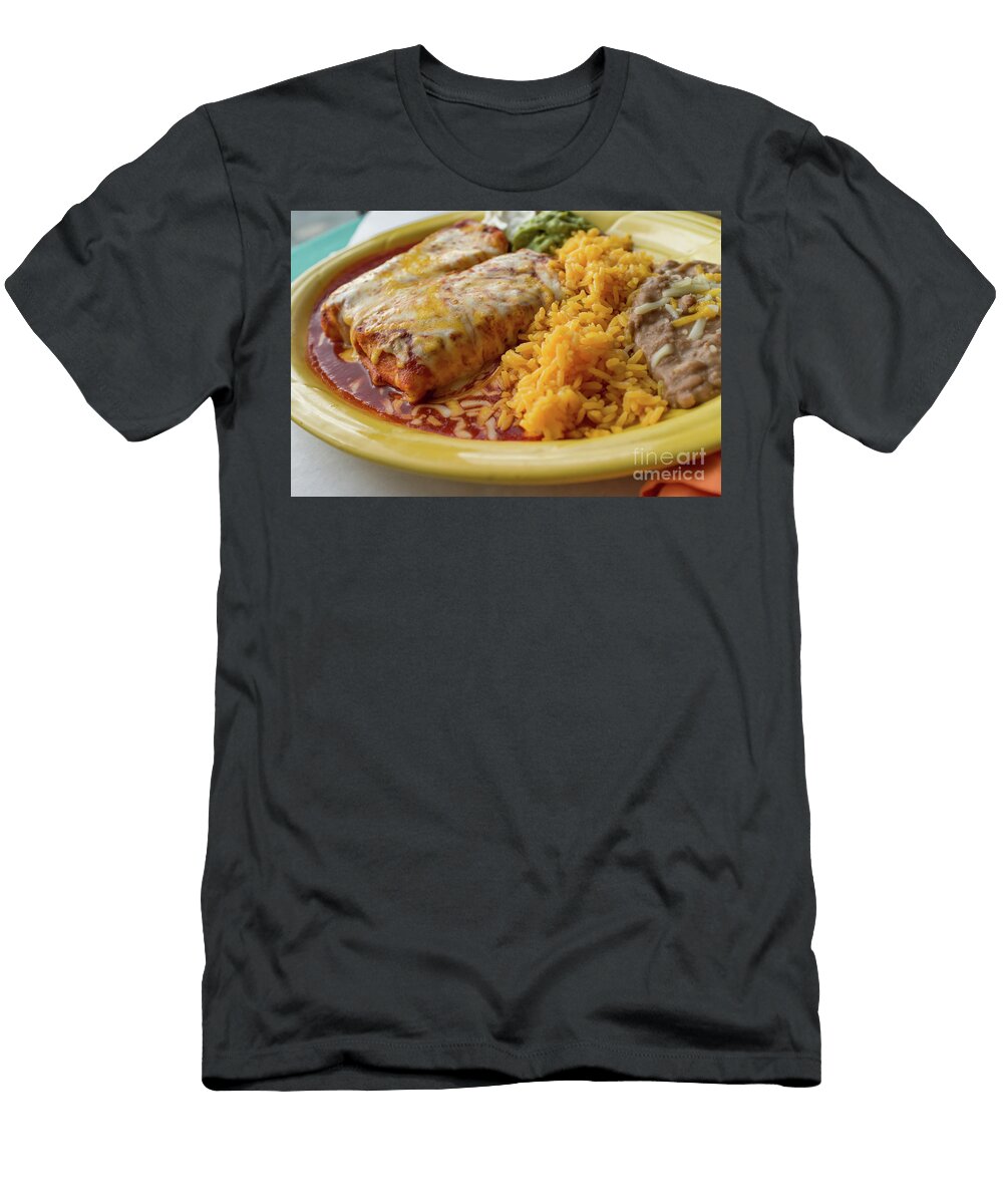 1 Mexican Chimichanga Burrito Ezume Images T-Shirt