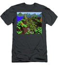 1 Minecraft Landscape Generative Ai Illustration Miroslav Nemecek T-Shirt