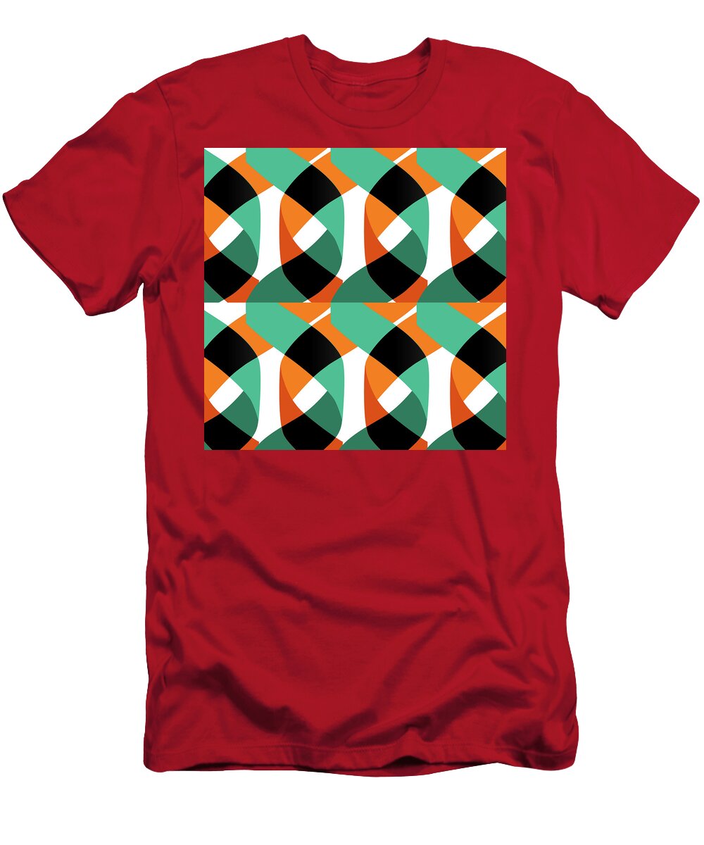 1 Modern Shapes and Geometric Seamless Pattern in Scandinavian Style Julien T-Shirt