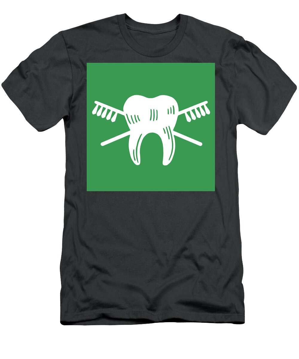1 Molar and Toothbrushes Csa Images T-Shirt