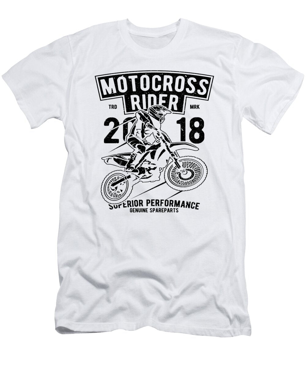 1 Motorcross Rider Motor Biker Motorcycle Dirt Bike Florian Dold Art T-Shirt