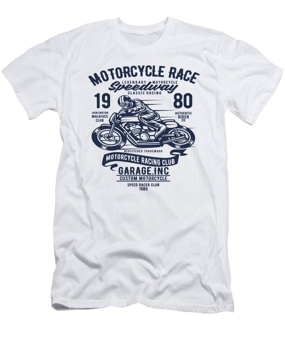 1 Motorcycle Classic Motor Rider Motorbike Ride Florian Dold Art T-Shirt