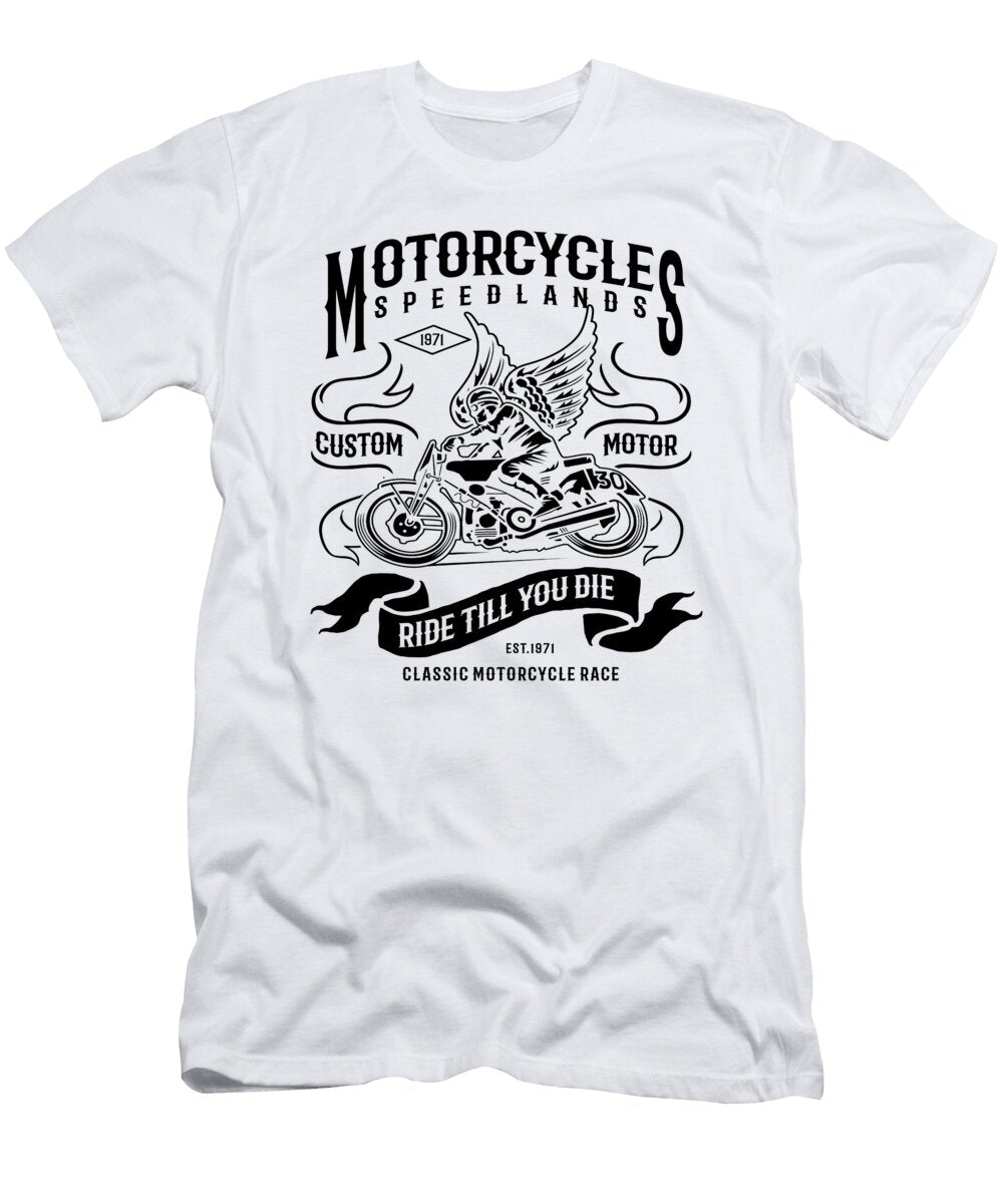 1 Motorcycles Custom Motor Rider Classic Motorbike Florian Dold Art T-Shirt
