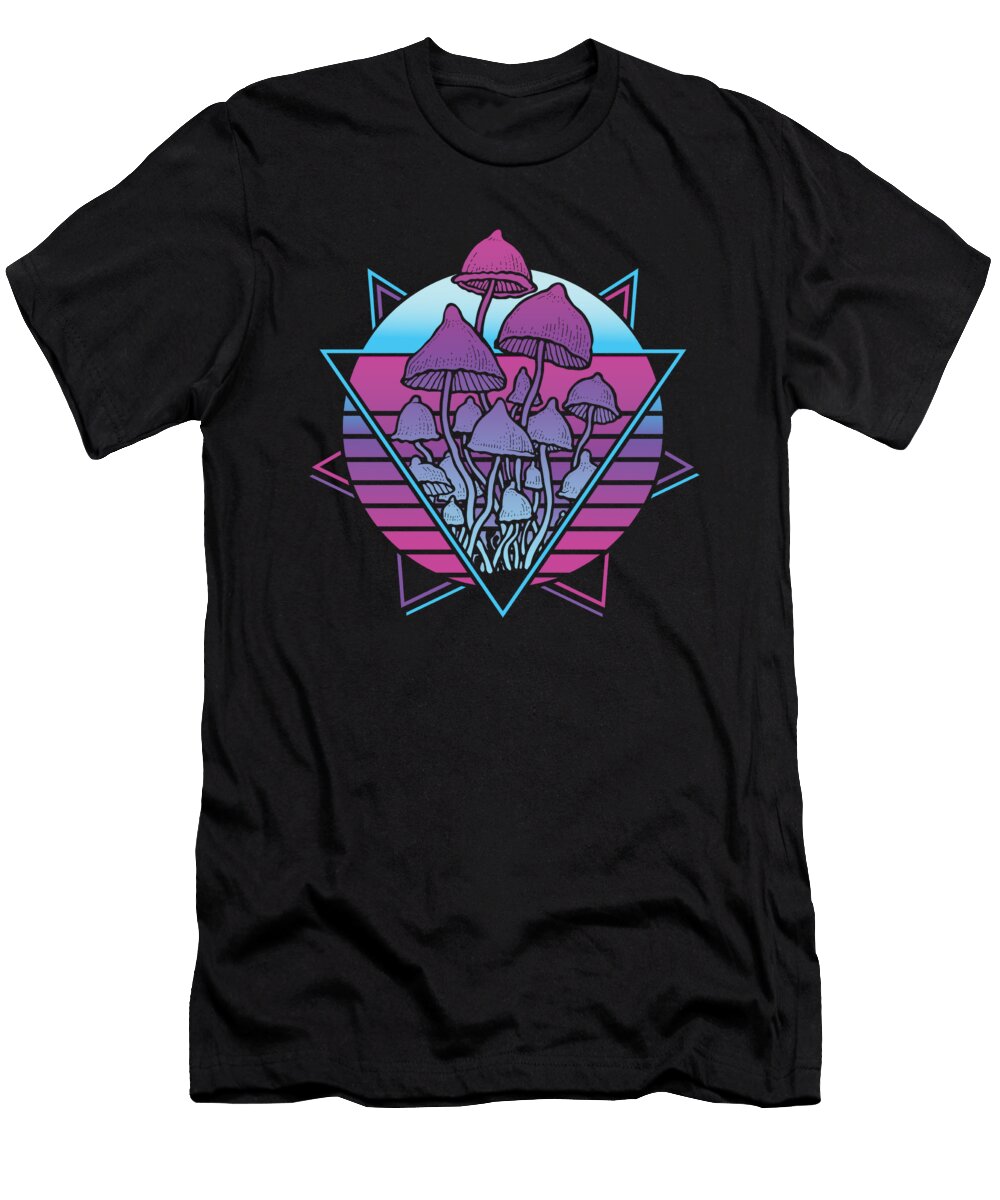 1 Mushrooms Vaporwave Manuel Schmucker T-Shirt