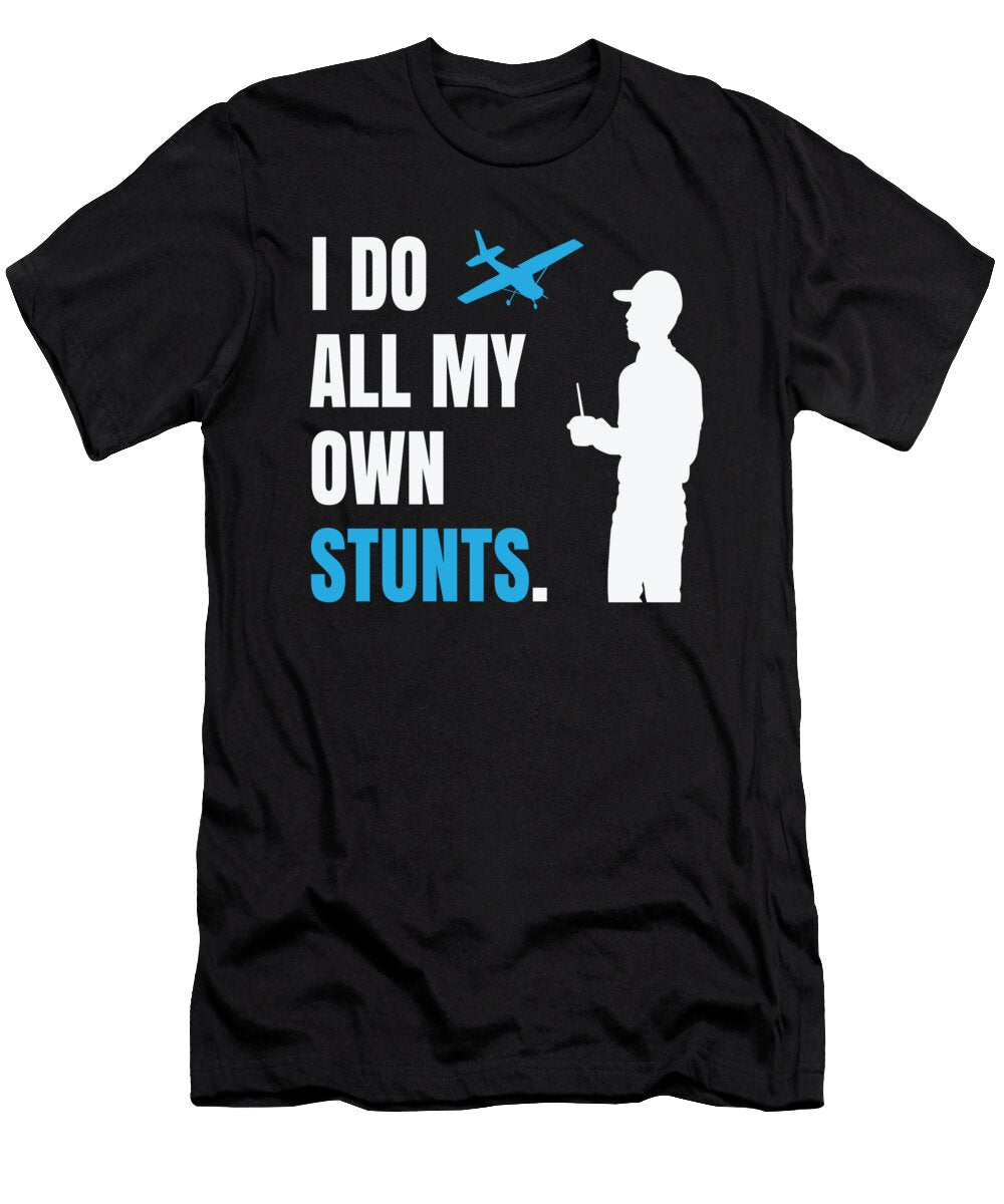 1 My Own Stunts Model Airplane Model Moon T-Shirt