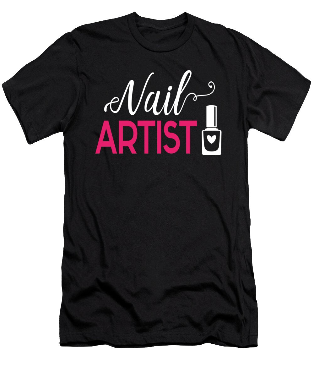 1 Nail Artist Fingernail Manicure Moon T-Shirt
