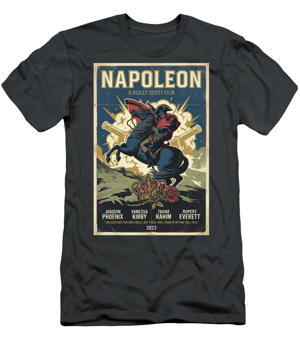 1 Napoleon Minimal Movie Poster Retro Film Poster Vintage 2023 Sampadart Gallery T-Shirt
