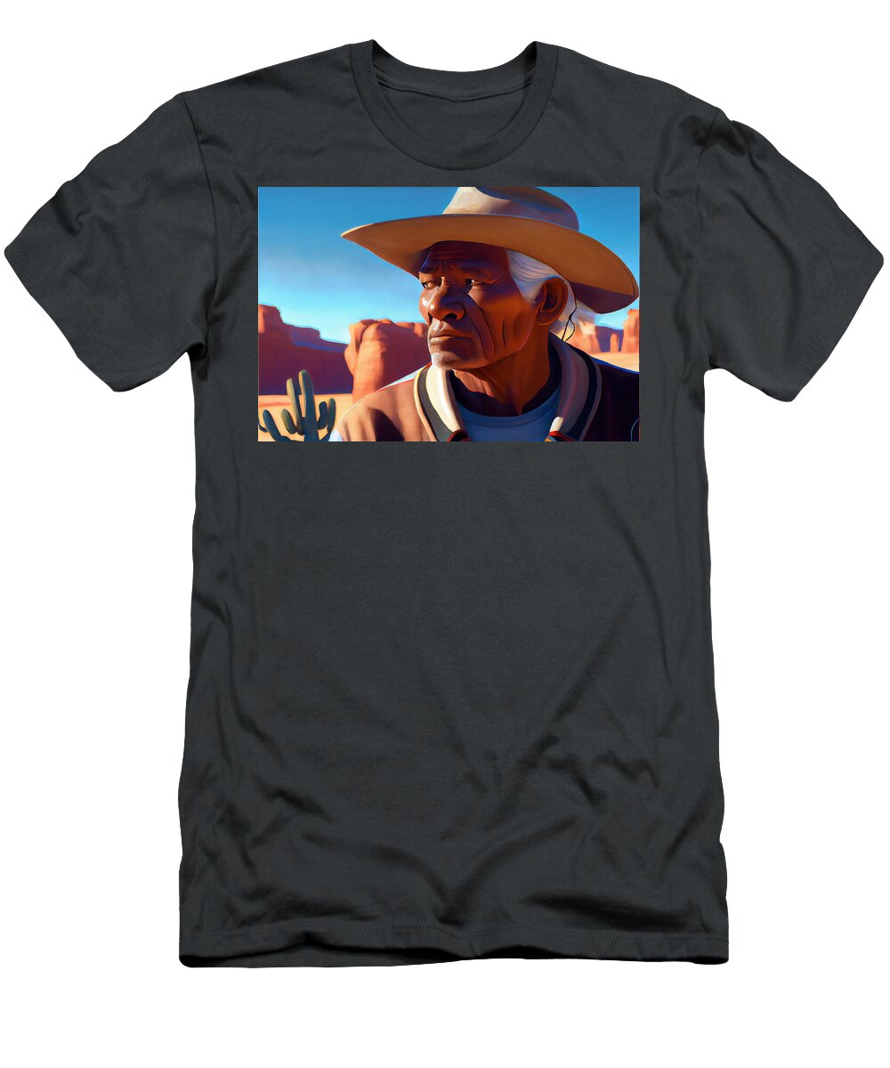 1 Navajo Shepherd in a Jack Kirby Style Gentle an By Asar Studios Celestial Images T-Shirt
