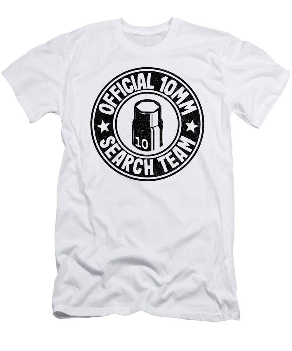 1 Official 10mm Search Team Funny Mechanic Lisa Stronzi T-Shirt