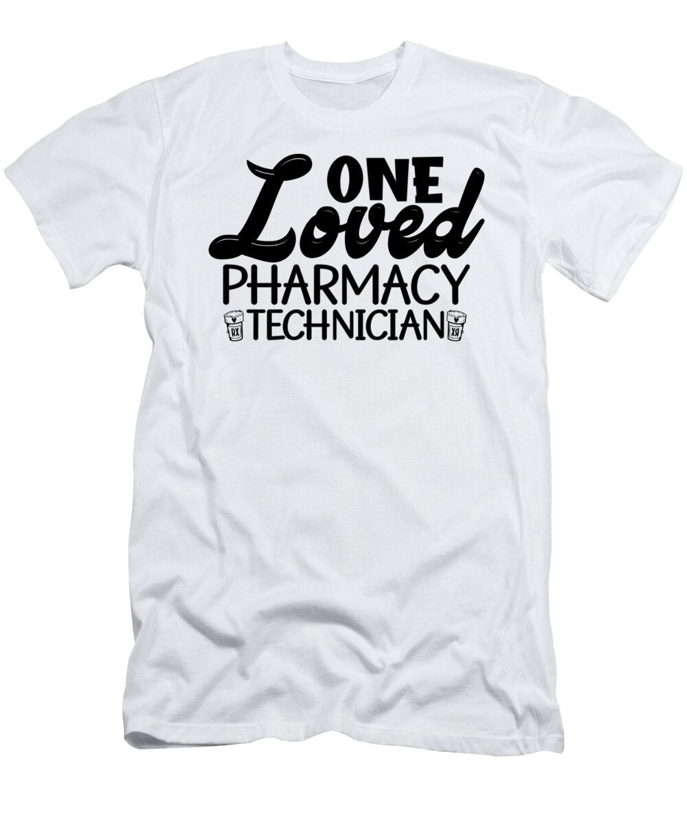 1 One Loved Pharmacy Technician Pharmacist Medicine Tshirtconcepts Marvin Poppe T-Shirt