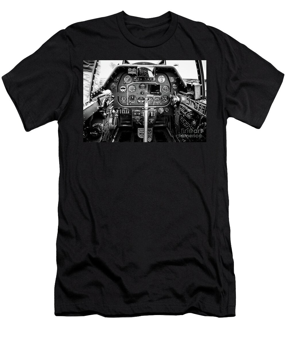 1 P 51 Mustang Cockpit Rene Triay Photography T-Shirt