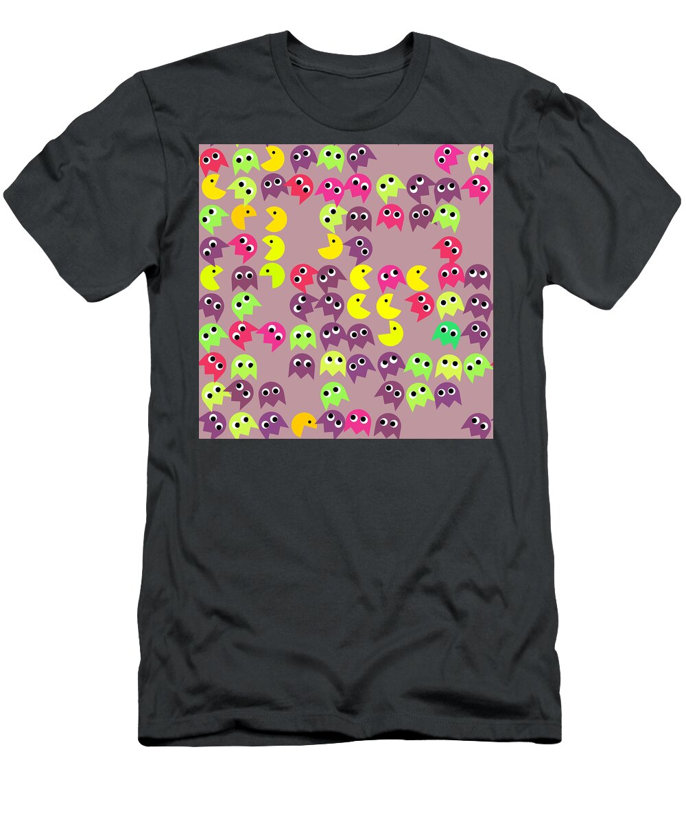 1 Pacman Seamless Generated Pattern Miroslav Nemecek T-Shirt