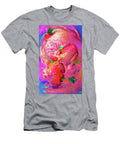 1 Painted Strawberry Ice Cream in Pink and Red Color Melting Ice Art Momente T-Shirt