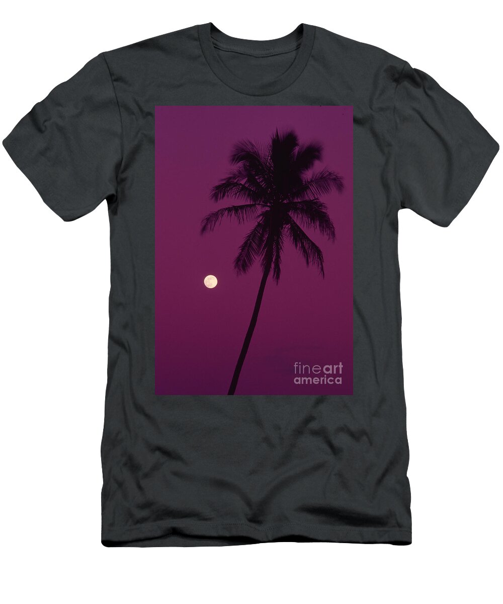 1 Palm Tree and Moon Ron Dahlquist T-Shirt