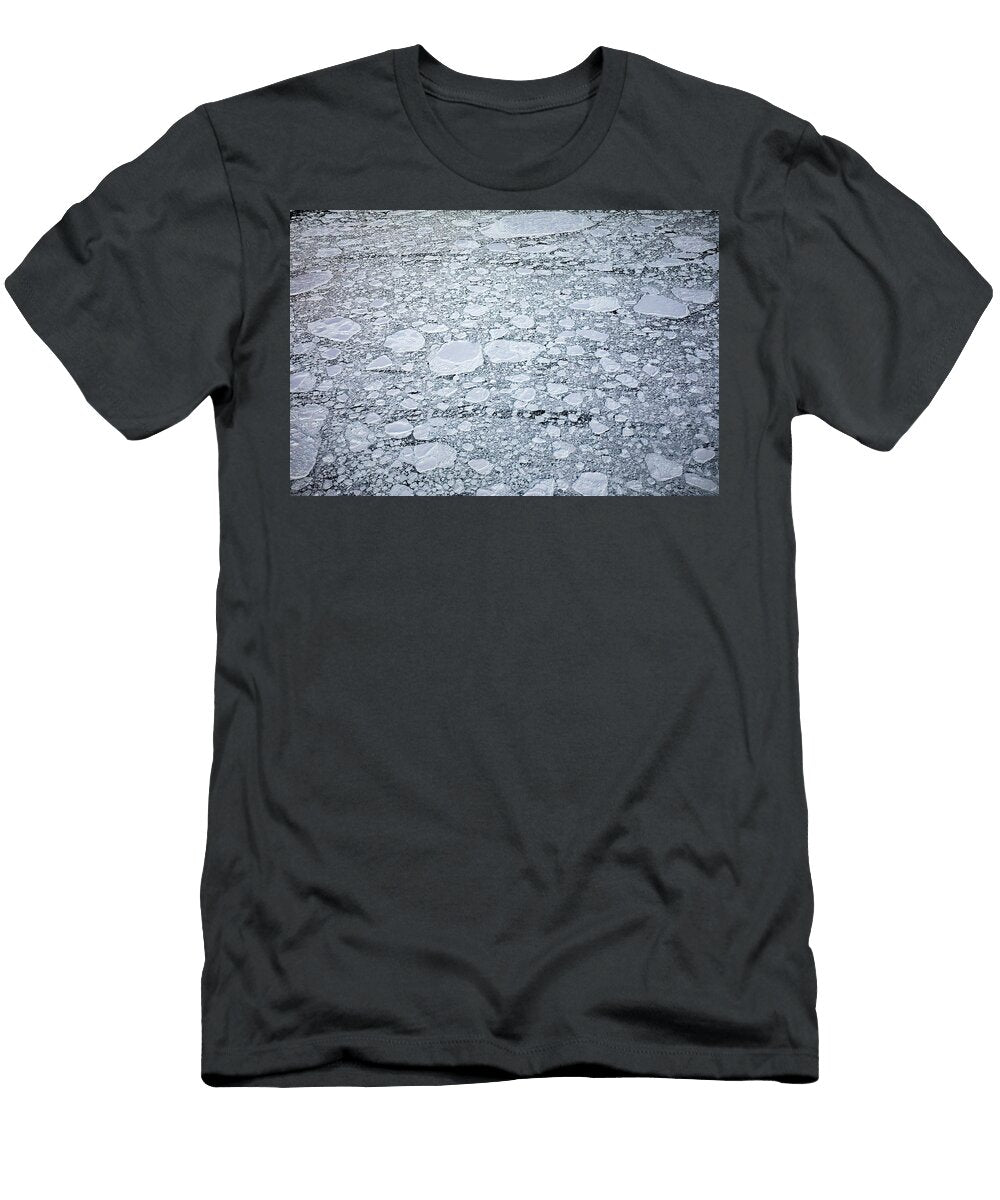 1 Pancake Ice on Fjord Aerial View Near Tasiilaq East Franco Banfi Natureplcom T-Shirt