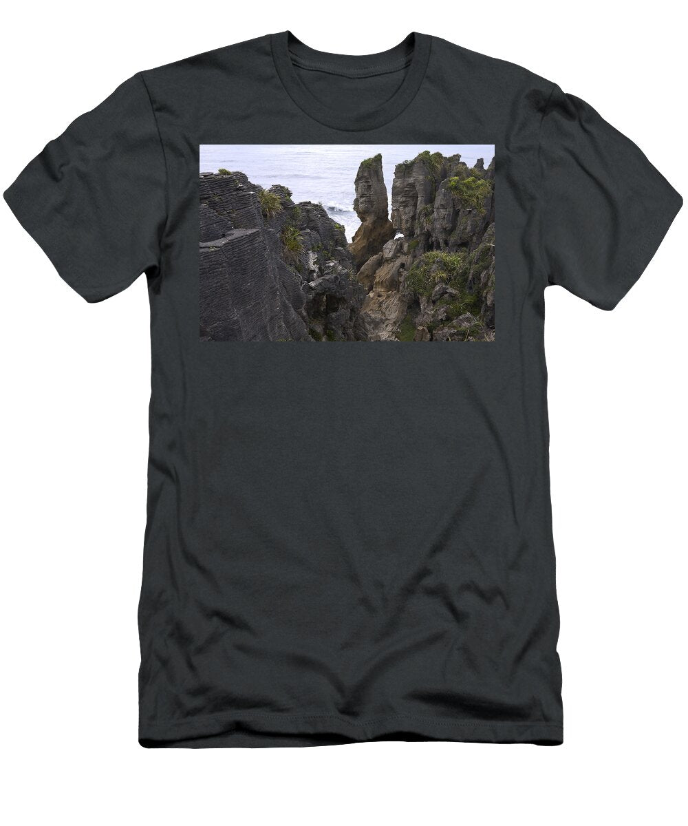 1 Pancake Rocks and Tasman Sea Sally Weigand T-Shirt