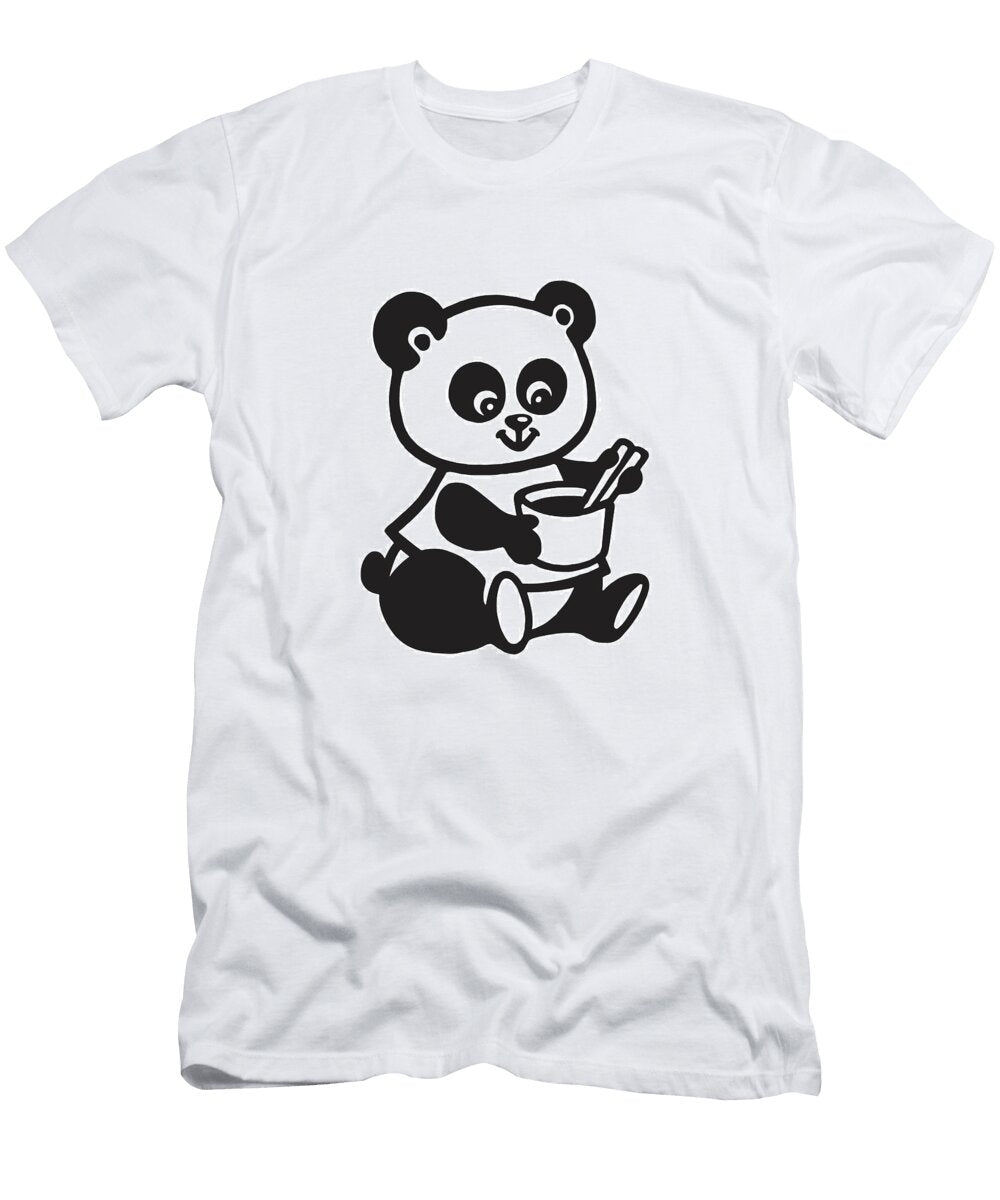 1 Panda Bear Holding Cup Csa Images T-Shirt
