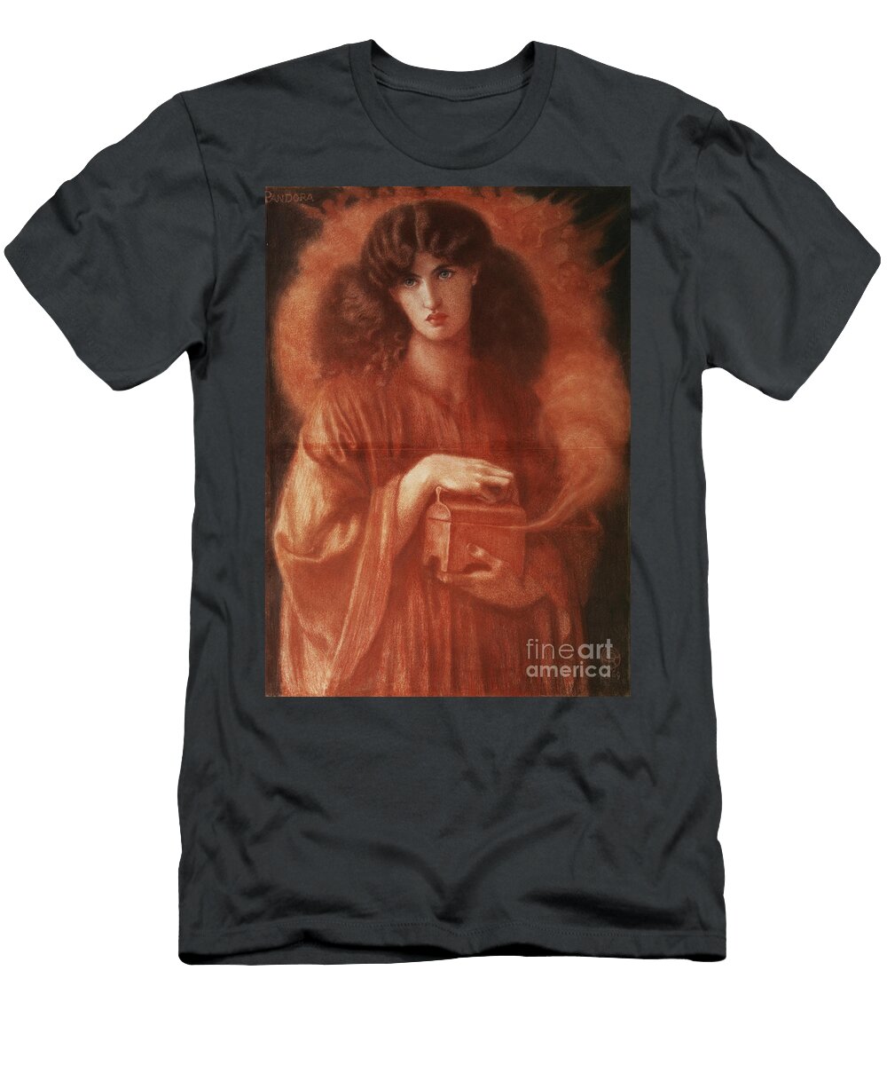 1 Pandora Dante Charles Gabriel Rossetti T-Shirt