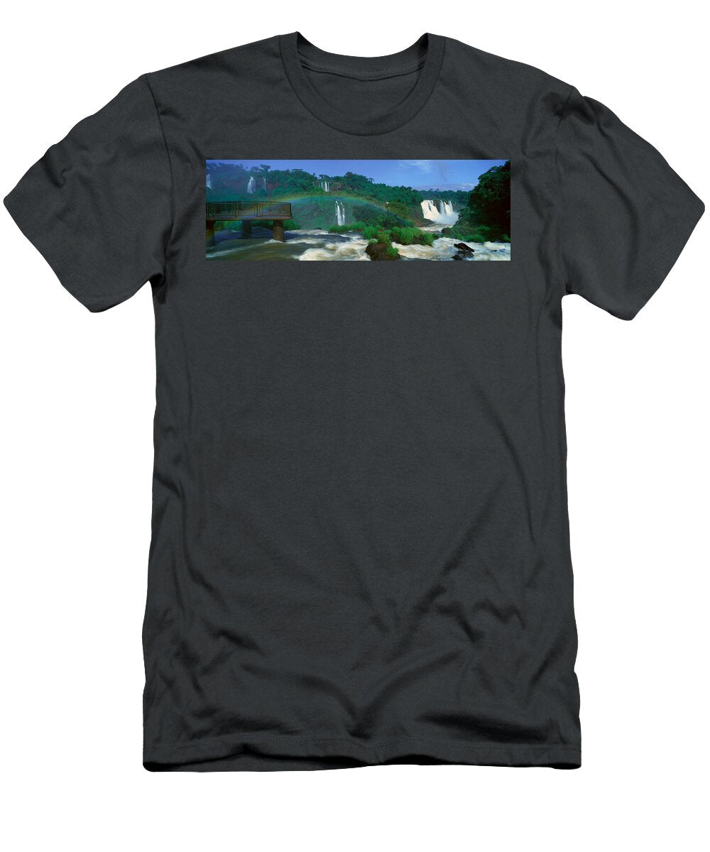 1 Panoramic View of Iguazu Waterfalls Panoramic Images T-Shirt