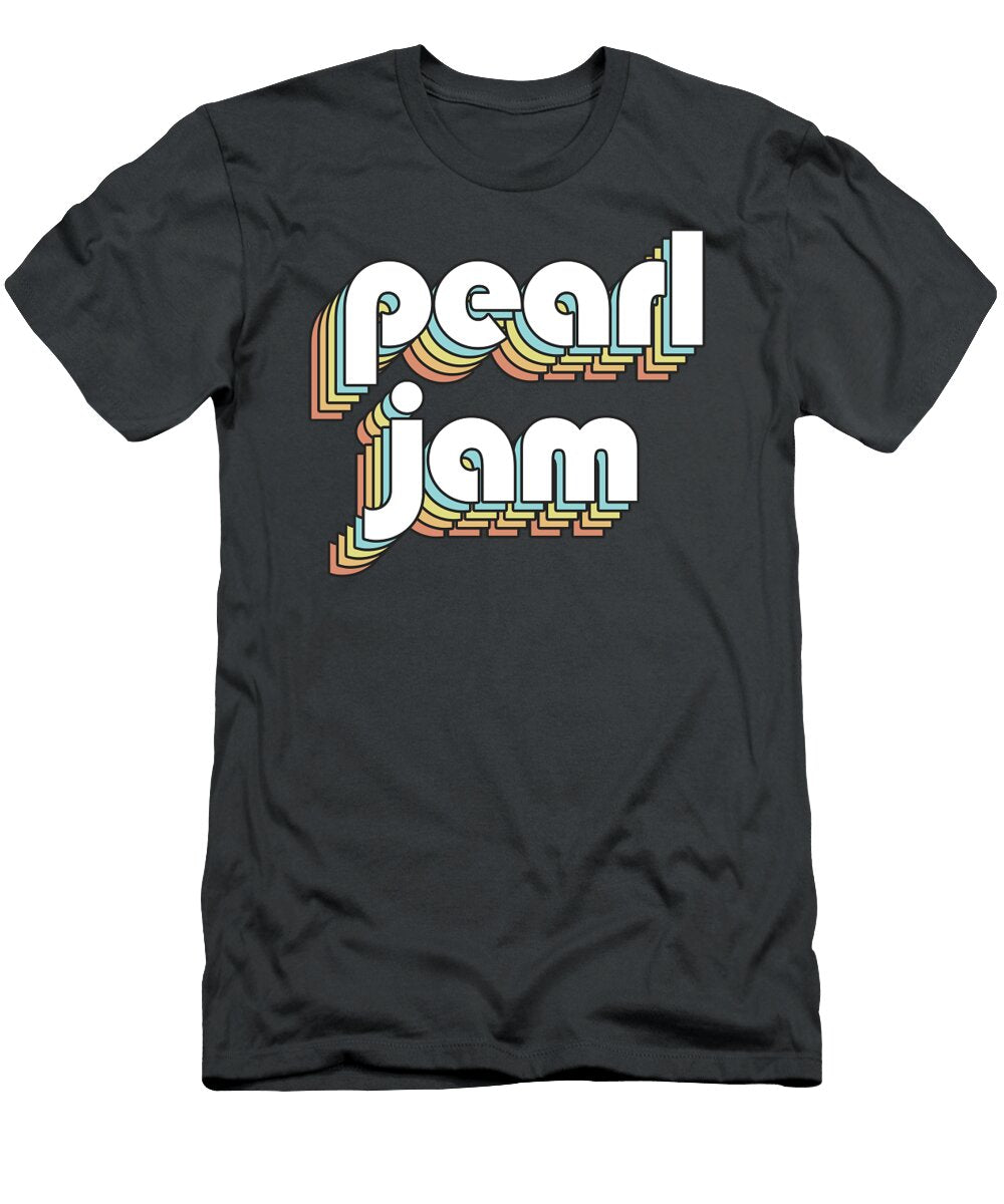 1 Pearl Jam Retro Rainbow Typography Faded Style Sibainu T-Shirt