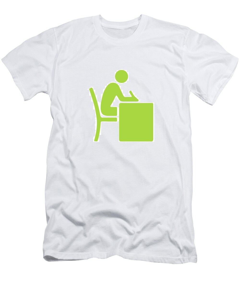 1 Person At Desk Csa Images T-Shirt