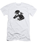 1 Person Reading with Bird on Shoulder Csa Images T-Shirt