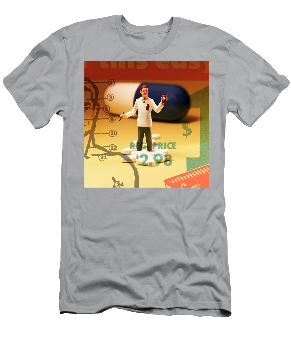 1 Pharmacist with Pills Csa Images T-Shirt
