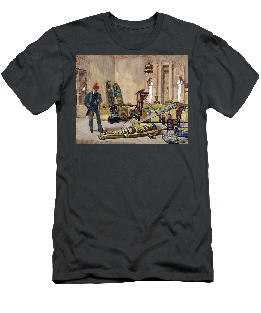 1 Photographer Preparing a Portrait of a Mummy Unknown Artist T-Shirt