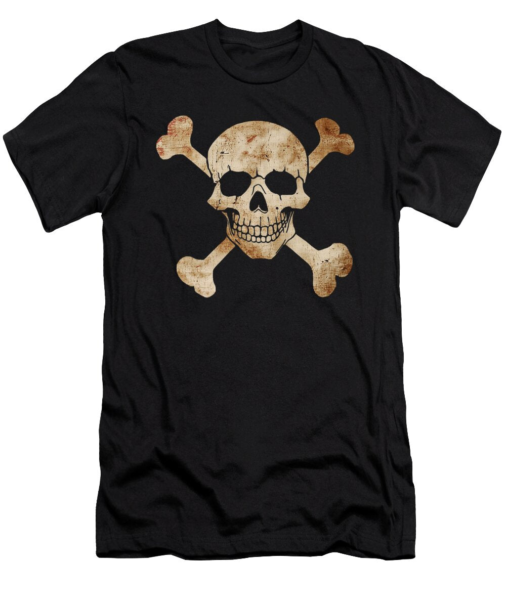 1 Pirate Flag Skull and Crossbones Skeleton Studi Alex T-Shirt