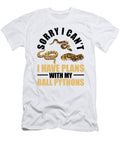 1 Plans with My Ball Pythons Snake Boa Pet Reptile Florian Dold Art T-Shirt