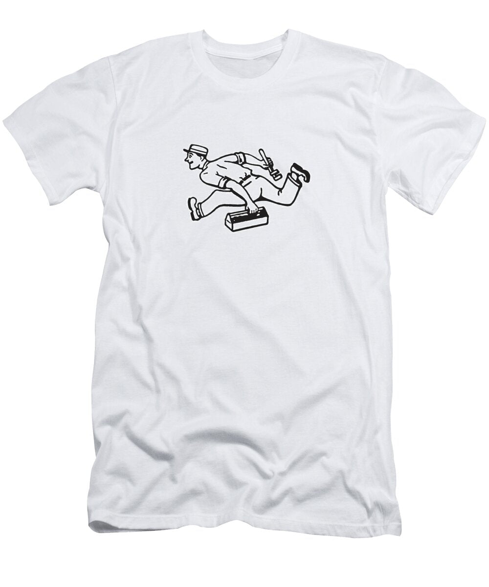 1 Plumber Running to a Job Csa Images T-Shirt