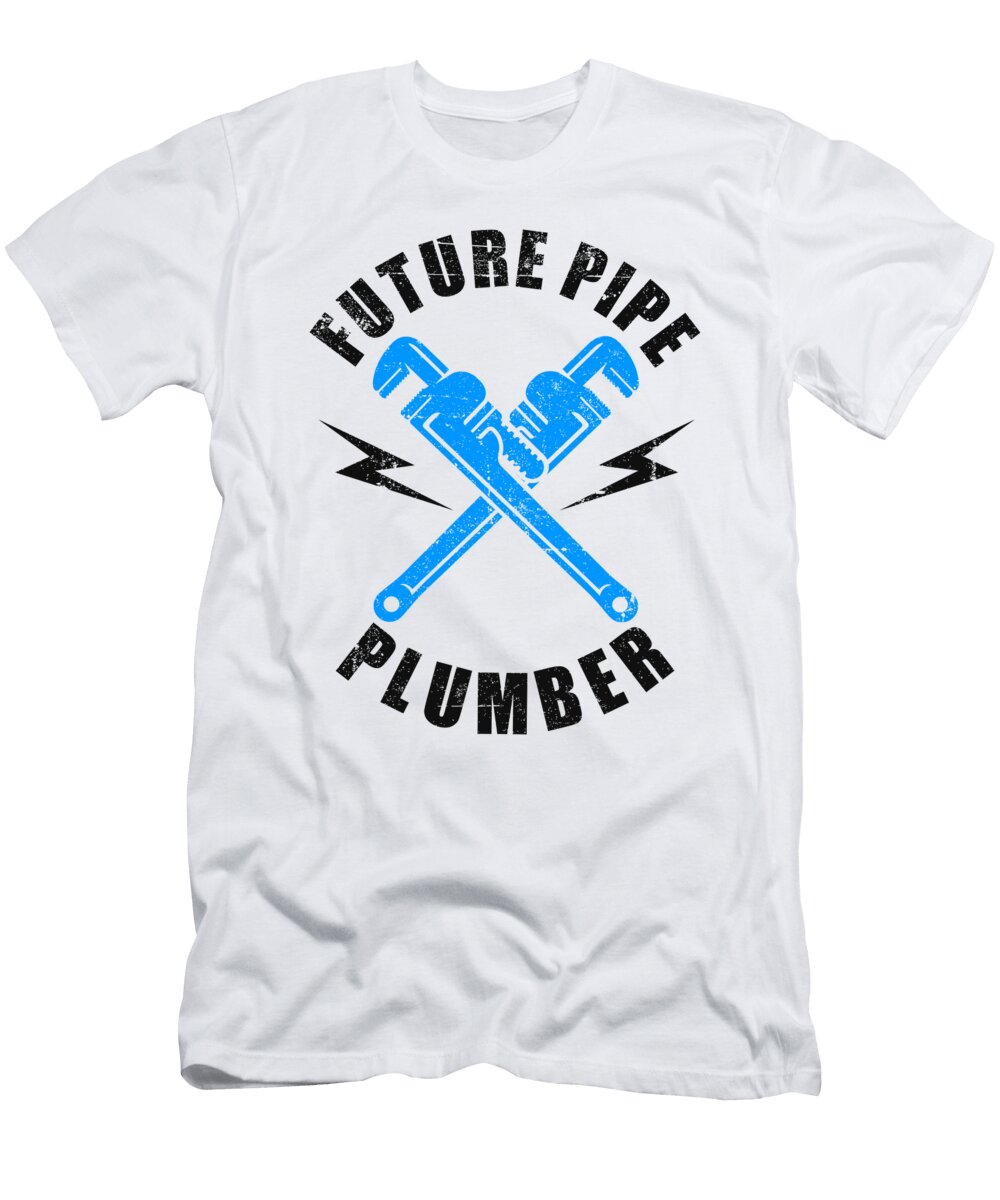 1 Plumbing Pipefitter Pipes Pipefitting Future Pipe Florian Dold Art T-Shirt