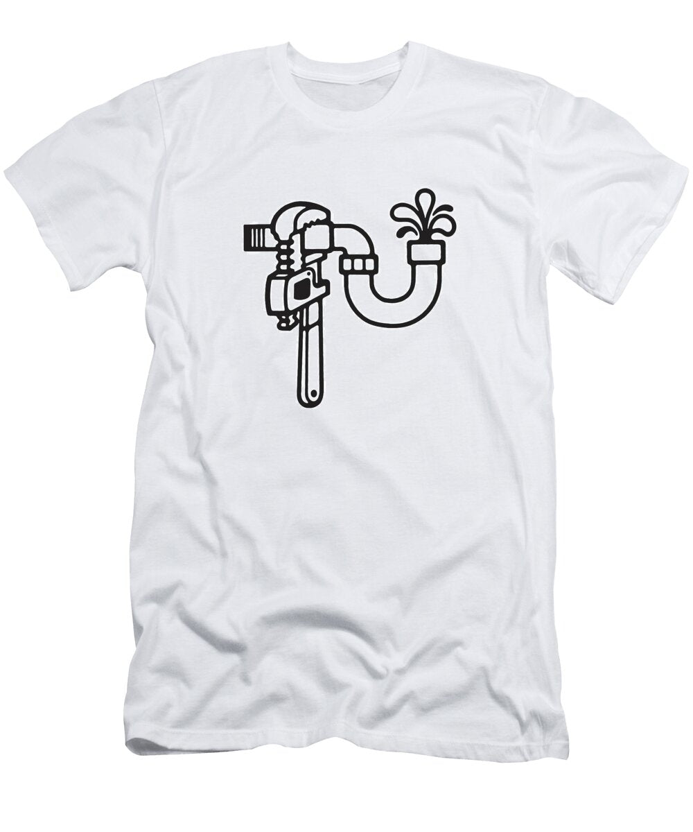 1 Plumbing Wrench and Leak Csa Images T-Shirt