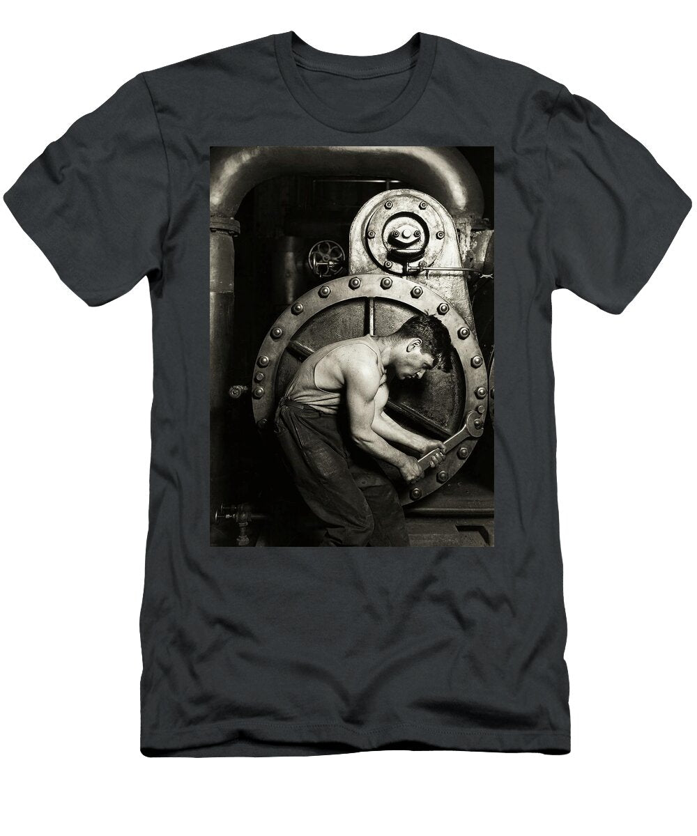 1 Power House Mechanic 1920 Lewis Hine T-Shirt