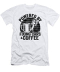 1 Powered By Fixing Cars Coffee Funny Mechanic Lisa Stronzi T-Shirt