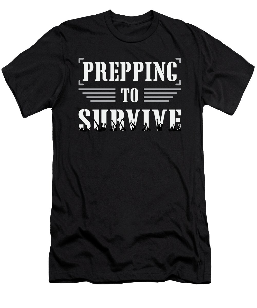 1 Prepper Survival Apocalypse Preppers Crisis Gift Tshirtconcepts Marvin Poppe T-Shirt