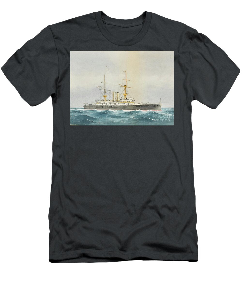 1 Property of Lord Ralph Kerr Girolamo Gianni 1837 1895 a British Man of War in Valletta Harbour Malta Artistic Rifki T-Shirt