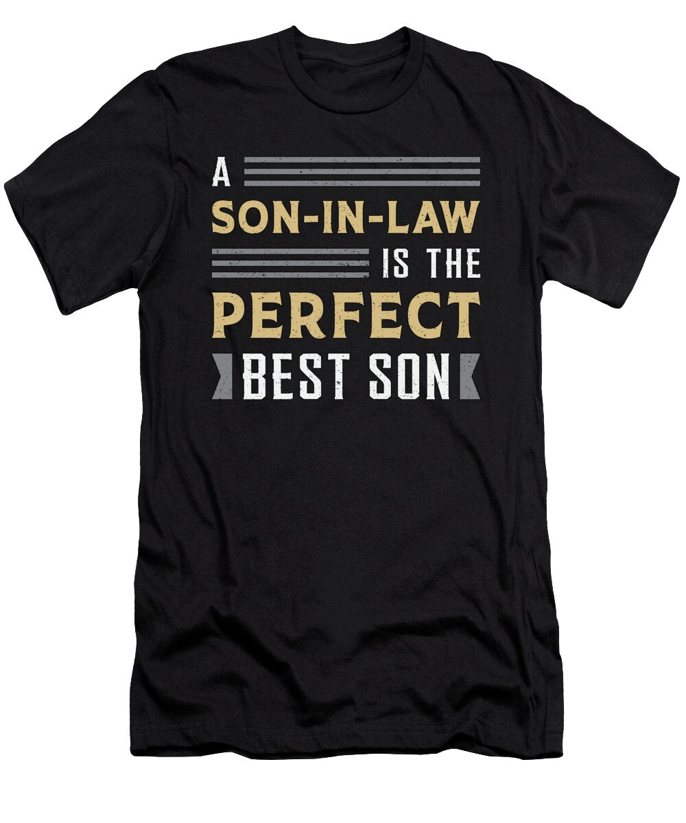 1 Proud Best Son in Law Son Awesome Gift Idea Tshirtconcepts Marvin Poppe T-Shirt