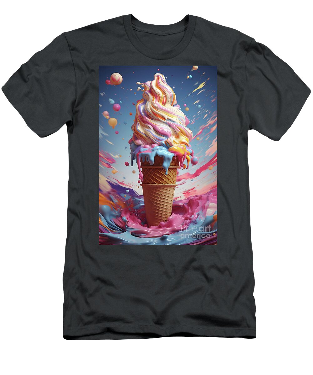 1 Psychedelic Ice Cream Whirl Beautiful Things T-Shirt
