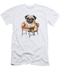 1 Pug At School Desk Joanna Redesiuk T-Shirt