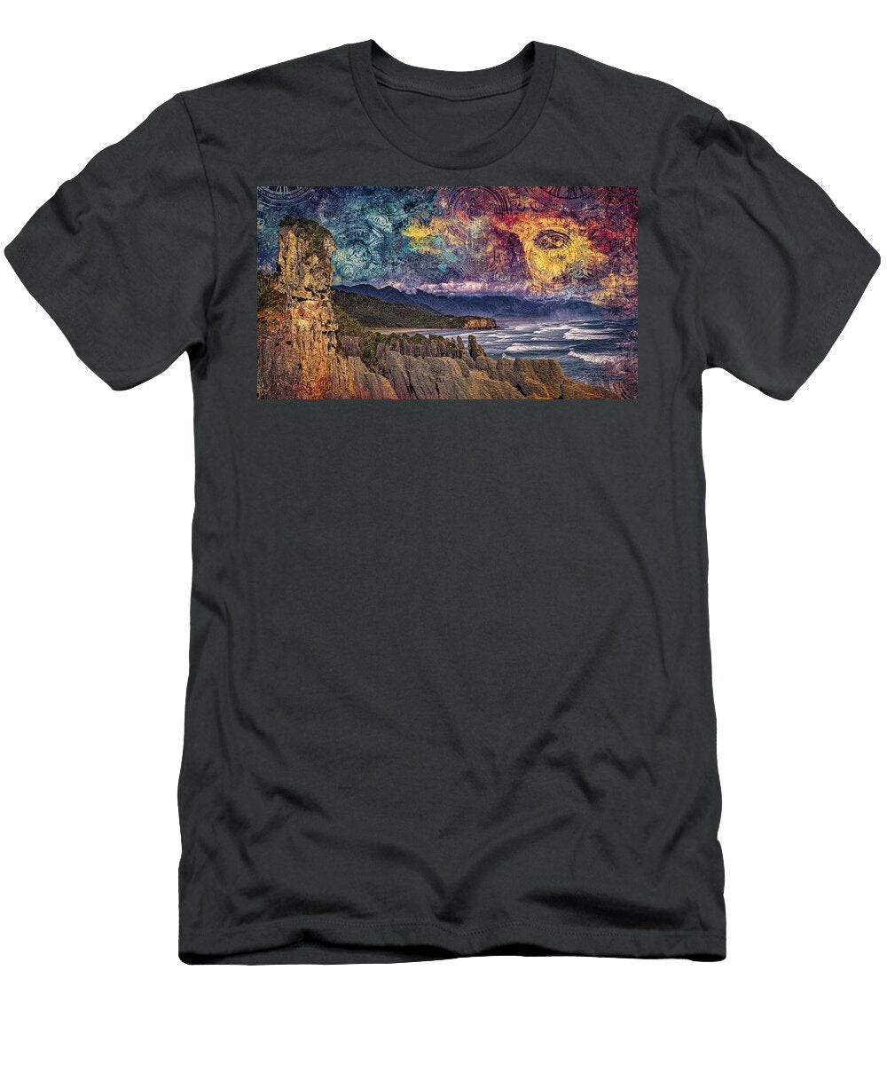 1 Punakaikis Skyline Pancake Rocks Nathanael Ruiz T-Shirt