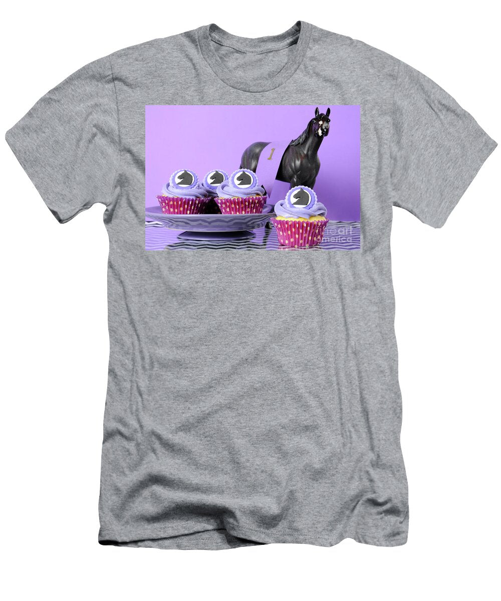 1 Purple Black and White Theme Racing Carnival Party Table Milleflore Images T-Shirt