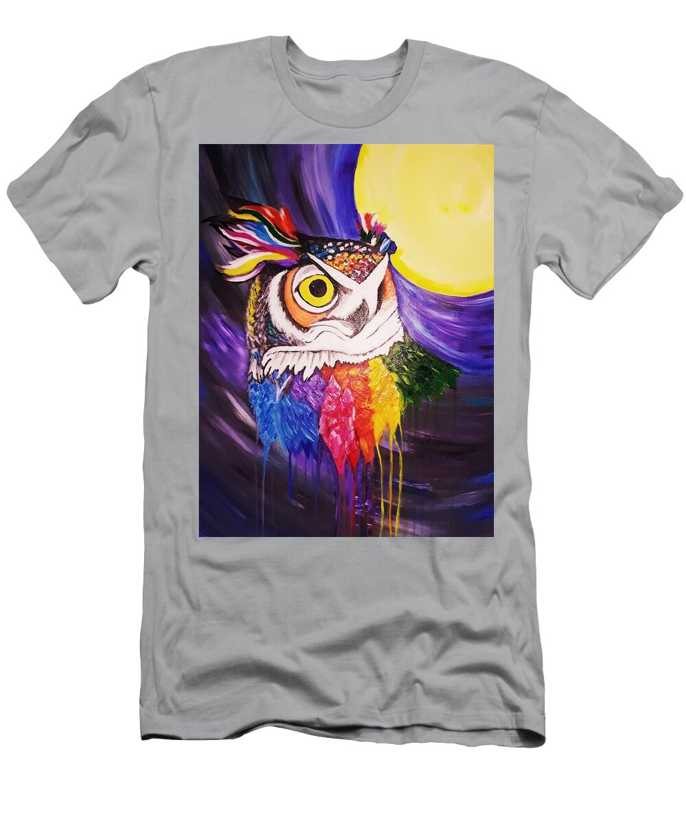 1 Rainbow Owl Kristi Argyle T-Shirt